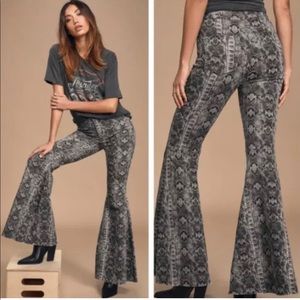 Free People snake print jeans NWT 26